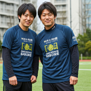 仲間と一緒にオリジナルTシャツを作ろう！スポーツチーム向けロゴティの魅力
