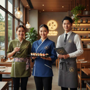 オリジナルユニフォームでおしゃれな飲食店を演出する方法
